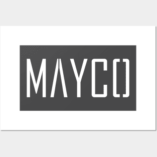 Mayco Design and Engineering logo white Posters and Art